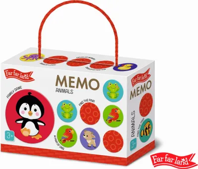 Zdjęcie produktu dla Montessori® MEMO. Zwierzęta Zabawki Montessori chłopcy, dziewczynki
