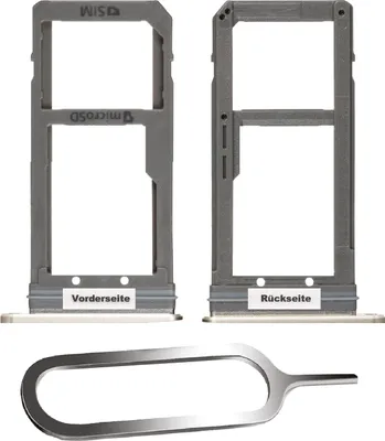 Produktbild von Samsung Galaxy S7 Edge G935F Sim Karten Halter Tray Adapter Fach Stecker Slot + Nadel Gold