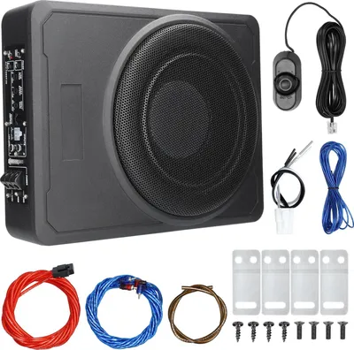 Obrázek produktu pro Subwoofer do auta, 10 palců, 800 W, stabilní výkon, kryt z hliníkové slitiny, subwoofer pro 12 V osobní a nákladní vozidla, lodě a čluny