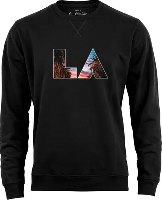Produktbild von Cotton Prime® Sweatshirt Skyline  Los Angeles - Weltenbummler Kollektion L Schwarz