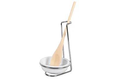 Image de Kochlöffelhalter Edelstahl/Porzellan/Holz 28 cm 3teilig 172047 8712442625957