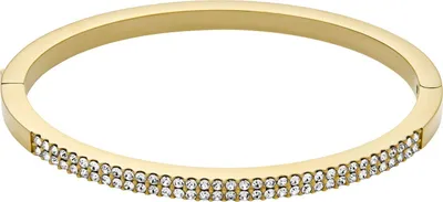 Produktbild von Fossil JF04862710 Damen Armreif Edelstahl Gold weiß 16,5 cm