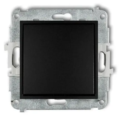 Obrázok produktu pre ICON, jednopólový spínací mechanizmus, matná čierna farba, model 12IWP-1