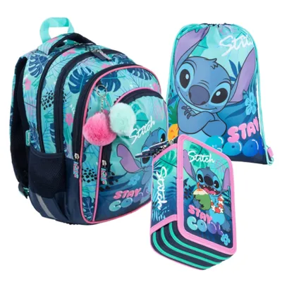 Zdjęcie produktu dla Zestaw 3-elementów Szkolnych Lilo i Stitch Stay Cool St.Majewski