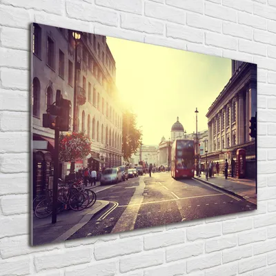 Produktbild von Tulup® Glas-Bild - 100 x 70 - Wandbild aus Glas - Wandkunst - Wandbild hinter gehärtetem Sicherheitsglas - Sehenswürdigkeiten & Architektur - London - Beige