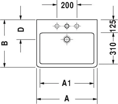Produktbild von Duravit Möbelwaschtisch Vero 80x47cm, we, geschli., m HL, ÜL, HLB