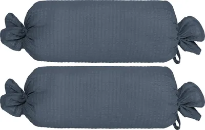 Produktbild von Erwin Müller Nackenrollenbezug Wertingen" 2er-Pack anthrazit 40x15 cm Ø"