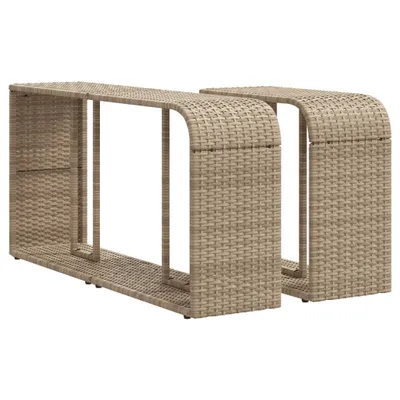 Obrázek produktu pro vidaXL Outdoor-Regale 2 Stk. Béžový polyratan