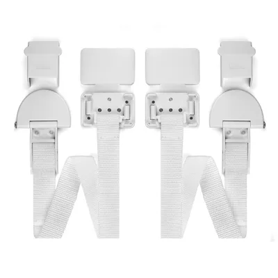 Image de reer Sécurité anti-basculement pour meubles, set de 2, protection anti-basculement, sécurité enfants, sécurité, blanc, 73020
