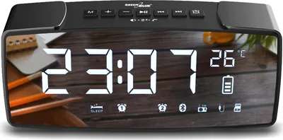 Produktbild von Greenblue 62917, Uhr, Digital, FM, 87,5 - 108 MHz, 70 - 20000 Hz, 70 dB
