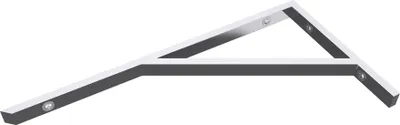 Produktbild von doporro Wandkonsole silber aus Edelstahl 2 Stück Länge: 45cm Träger Regalträger Waschtischkonsole Regalhalter WH02
