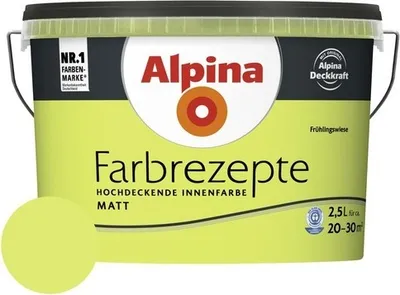 Produktbild von Alpina Wandfarbe Farbrezepte Frühlingswiese 2,5 l