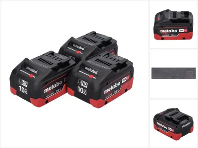 Produktbild von Metabo LiHD Akkupack Set 3x 18 V 10,0 Ah CAS System ( 3x 625549000 )