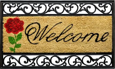 Produktbild von Fußmatte Salome Welcome natur, 45 x 75 cm