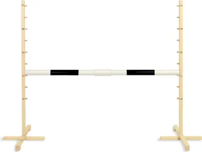 Image de Hobby Horse Hurdle 160 cm 120 cm noir pour enfants et chiens durable et sûr