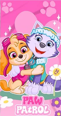 Produktbild von Paw Patrol Badetuch Strandtuch -Mädchen Strandlaken 70 x 140 cm schnelltrocknend