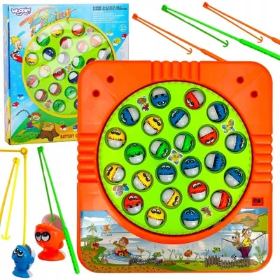 Produktbild von WOOPIE Angelspiel 50827, Geschicklichkeit für 4 Spieler