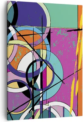 Produktbild von Bild auf Leinwand - Leinwandbild - Einteilig - Abstraktion modern - 50x70cm - Wand Bild - Wanddeko - Wandbilder - Leinwanddruck - Wanddekoration - Leinwand bilder - Wandbild - PA50x70-3601