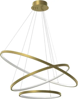 Obrázek produktu pro Moderní zlatá LED závěsná lampa HOOP, 93W, neutrální bílá
