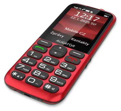 Obrázek produktu pro ALIGATOR A930 GPS Senior červený +st.nab.