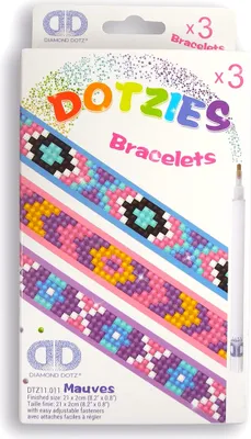 Produktbild von Diamond Dotz Mauves, Bastelset für Kinder, Mehrfarbig