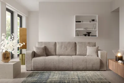Produktbild von Furnisell Schlafsofa Sofa mit Bettkasten "VERITA", Dunkelgrau