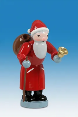 Produktbild von Holzfigur Weihnachtsmann Höhe 6cm NEU