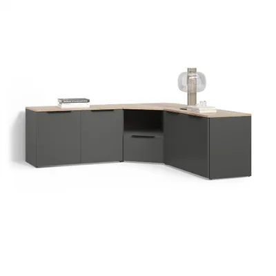 Image de Meuble-paroi Livinity Piave Anthracite 3 parties, Model 58852