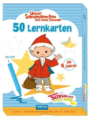 Image de Trötsch Unser Sandmännchen Lernkarten Schreib und wisch weg mit Stift