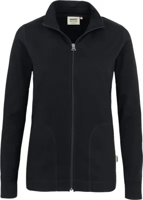 Produktbild von HAKRO Damen Interlockjacke 227, schwarz, M