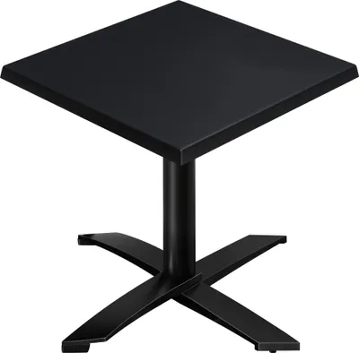 Produktbild von WTG | Bistro Außen Tisch | B: T: H:  60 x 60 x 75,5 cm | Schwarz  / Schwarz | Quadratisch | Zusatzgewicht | Bistro Tisch Gastro Tisch