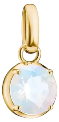 Produktbild von Thomas Sabo CC1334-M01-14 Charm-Anhänger Opaloptik Goldfarben
