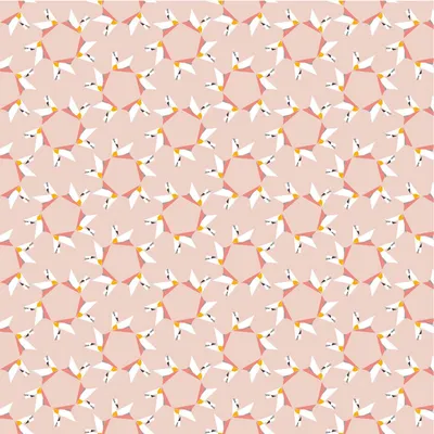 0,5m Baumwollstoff BeHappy Charming Swans Oekotex rosa