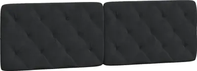 Produktbild von vidaXL Kopfteil-Kissen Schwarz 160 cm Samt