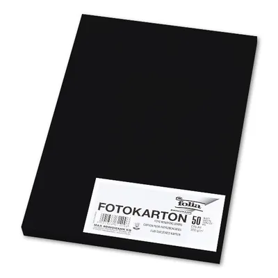Produktbild von Fotokarton - A4, 300 g/qm, schwarz, 50 Blatt