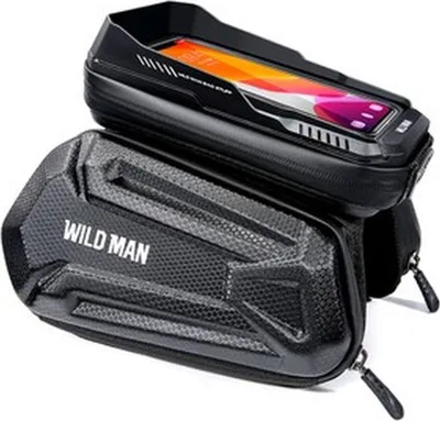 Obrázok produktu pre Cestovná taška WILDMAN na rám bicykla so zipsom 1,2L (4"- 7") XT6 čierna