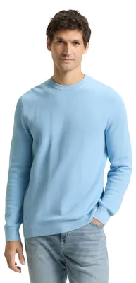 Obrázok produktu pre TOM TAILOR, pánsky pulóver, model 1045899, farba: svetlomodrá (vyblednutá), veľkosť: 3XL (EU)