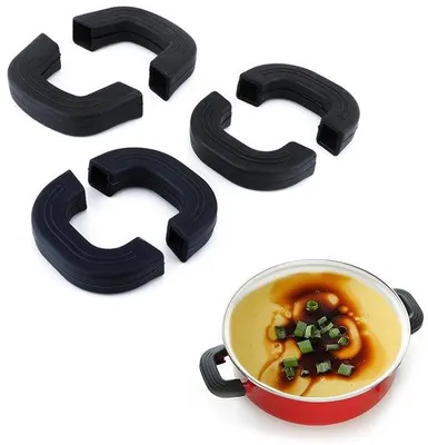 Immagine prodotto di Manici in silicone per pentole - antiscivolo - 6 pezzi - multifunzionali