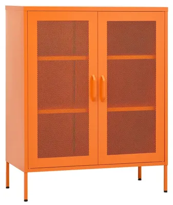 Obrázok produktu pre vidaXL Úložná skriňa oranžová 80x35x101,5 cm Oceľ