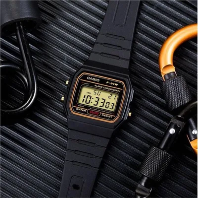 Produktbild von Casio F91WG-9Q Collection Uni Digital Armbanduhr, schwarz