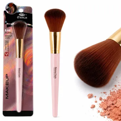 Obrázek produktu pro Štětec na make-up, tvářenku, bronzer, sypké pudry a minerální make-up, růžový