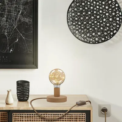 Image de Lampe de table Posaluce Milleluci en bois