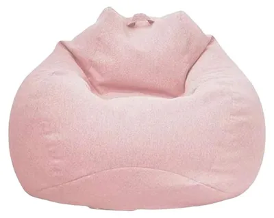 Produktbild von Klassischer Sitzsack für drinnen und draußen, mit Bezug für Erwachsene und Kinder（Dunkelrosa）