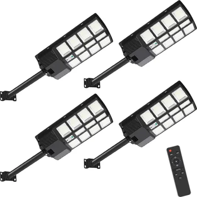 Produktbild von Peviasot 400 LED 4X Solarlampen für Außen Bewegungsmelder IP67 Solarleuchte Solarlampe 400w Wasserdichte Wandleuchte Garten Gartenleuchten Aussenleuchte