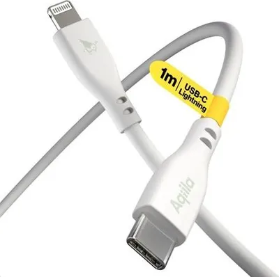 Obrázok produktu pre Aqiila Cablebird CS21, 1 m, Lightning, USB C, USB 2.0, Biela