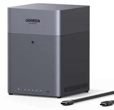 Obrázok produktu pre NAS server, UGREEN DH4300 Plus, 4 pozície, 8 GB RAM, až 120 TB, 2,5 GbE