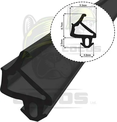 Immagine prodotto di S-1386 nero finestra guarnizione di gomma guarnizione finestra porta 20m