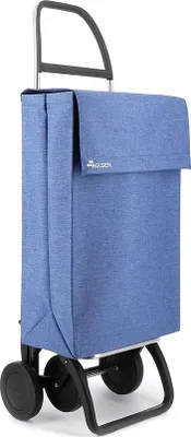 Image de Chariot De Courses Jean Tweed 4 Bleu