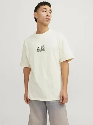 Produktbild von Jack & Jones Noto Graphic Kurzarm-t-shirt Beige M Herren Beige M