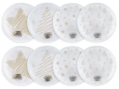 Productafbeelding van 8 Stuks Herbruikbare Handwarmers met Kerstpatroon